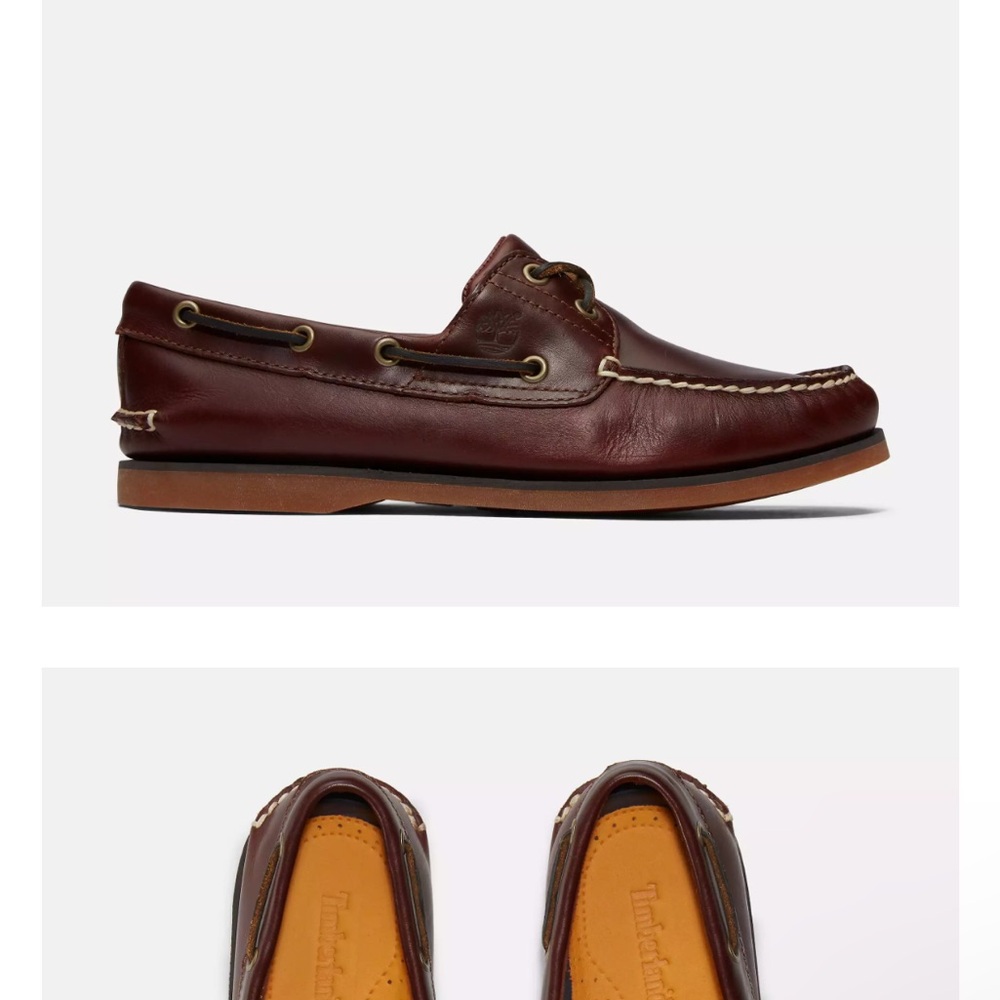 Timberland Men's Classic 2-Eye Boat Shoes size 15 new leather $200 value - Picture 2 of 8